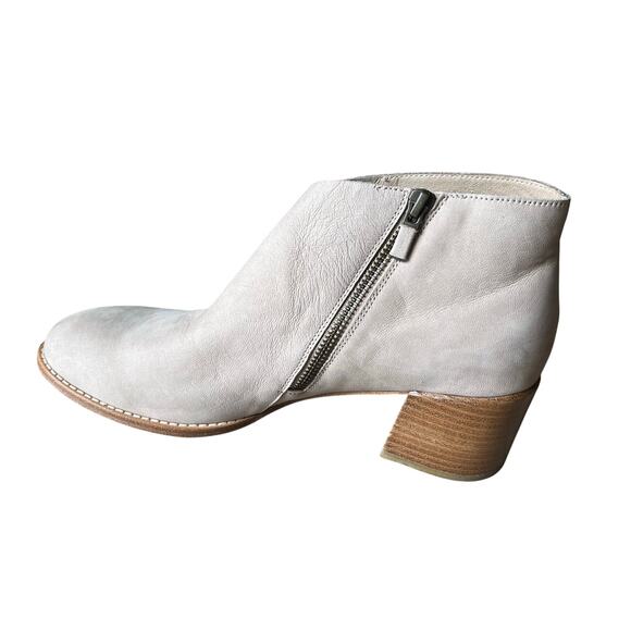 Eileen Fisher Melrose Nubuck Leather Block Heel‎ Booties Women's Size 10 - Picture 8 of 11